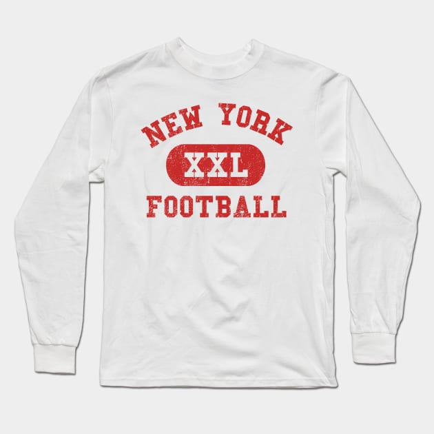 New York Football V Long Sleeve T-Shirt by sportlocalshirts